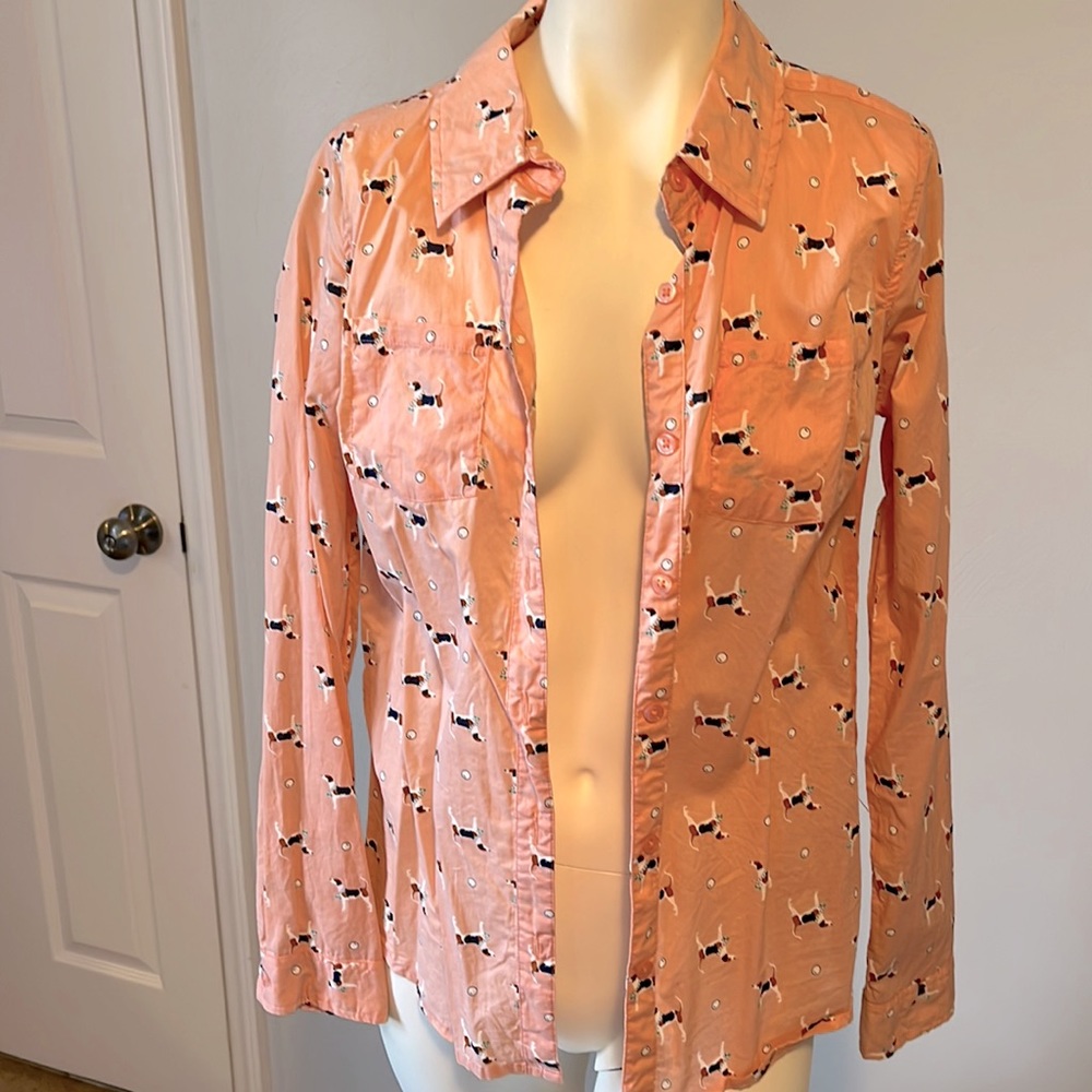 Beagle Dog Button Down Shirt